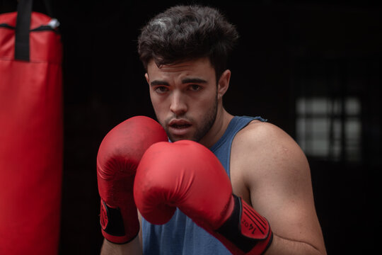 male boxing traditional guard 
