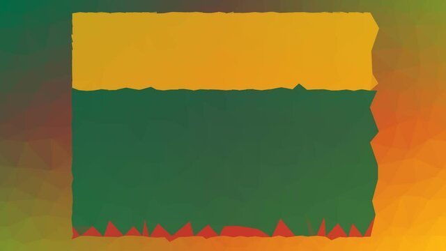Lithuania Flag ISO:LT fade weird tessellation looping animated polygons