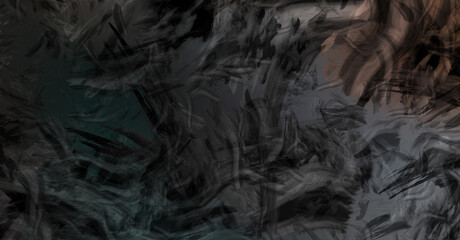 Modern art. Brushed Painted Abstract Background. Brush stroked painting. Strokes of paint. 2D Illustration.´