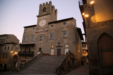 Fototapeta na wymiar Town Hall of Cortona, Italy