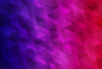 Obraz premium Dark Purple, Pink vector background in polygonal style.