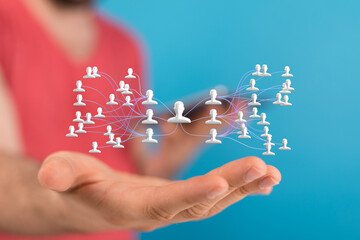 hierarchy connection team group digital