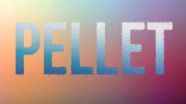 Pellet dissolving techno tessellating looping moving polygons