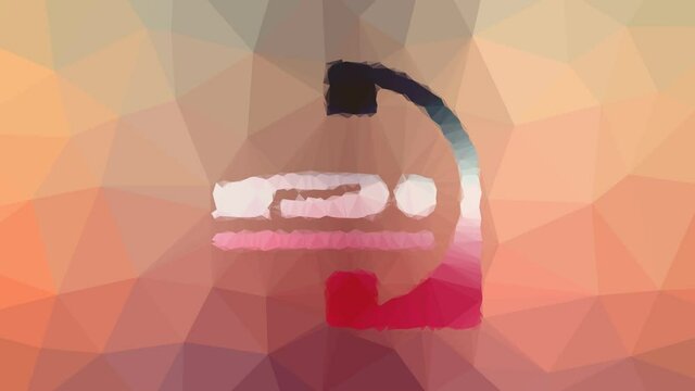 cath lab doctor health care hospital appearing techno tessellated looping pulsing polygons