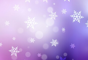 Light Purple, Pink vector layout in New Year style.