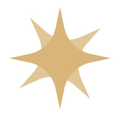 Obraz premium happy merry christmas golden star decorative icon