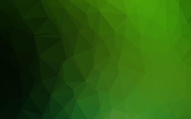 Light Green vector polygon abstract layout.