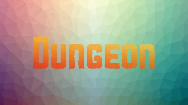 Dungeon dissolving technological tessellation looping pulsing polygons