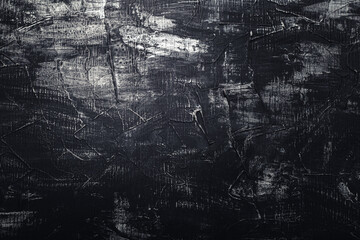Black concrete wall. Texture old dark stone background. Vintage anthracite wallpaper. Old scratched...