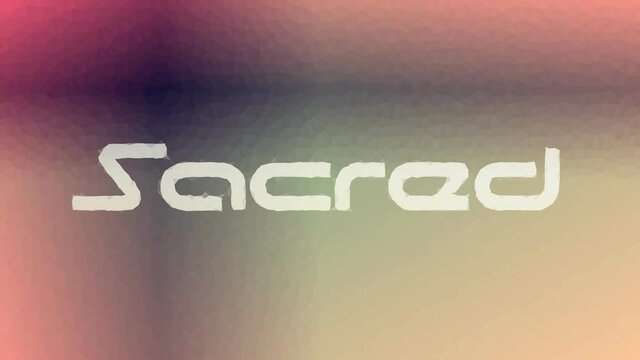 Sacred appearing strange tessellating looping animated triangles