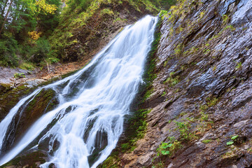 closeup of Rachitele waterfall