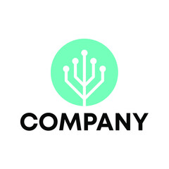 Obraz premium circuit board logo