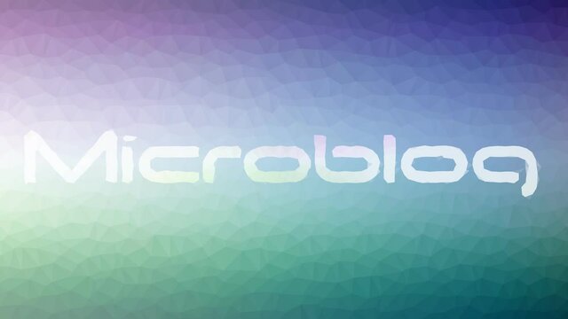 Microblog Appearing Techno Tessellated Looping Animated Polygons