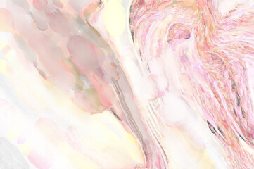 Watercolor strokes on surface. Artistic background image. Abstract painting on canvas. Brushstrokes. Contemporary art. Colorful texture of hand made artwork. Modern painting.