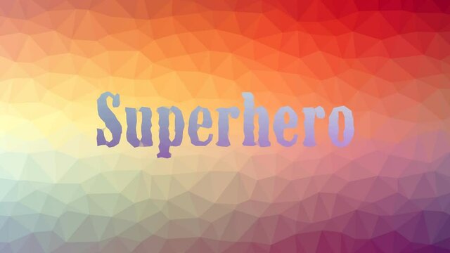 Superhero fade technological tessellation looping moving polygons