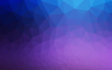 Dark Pink, Blue vector low poly layout.