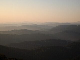 sunrise in the mountains