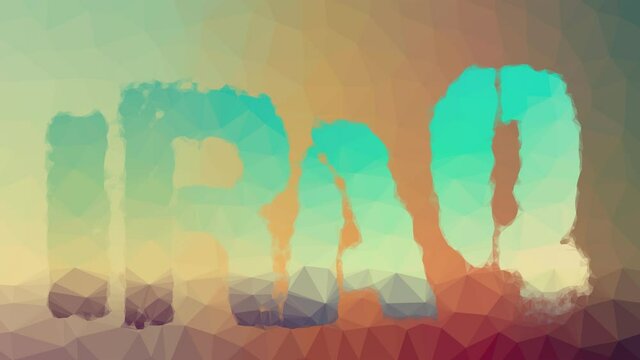 Iraq fade modern tessellated looping moving polygons