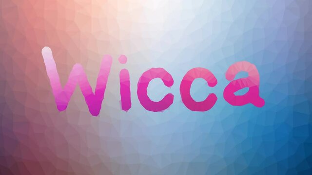 Wicca dissolving interesting tessellating looping animated polygons