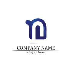 N Letter Logo Template