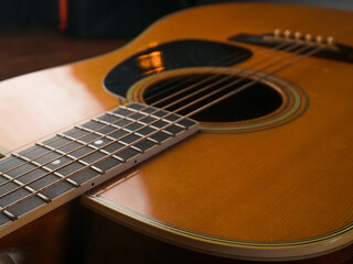 Fototapeta premium close up of guitar