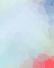 Watercolor painted background. Abstract Illustration wallpaper. Brush stroked painting. 2D Illustration.