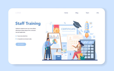 Audit web banner or landing page. Business operation research