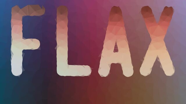 Flax fade techno tessellated looping pulsing polygons