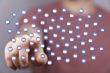 data network 3d digital info