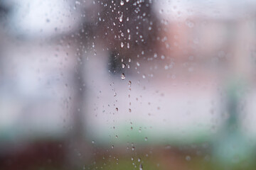 水滴のついた窓