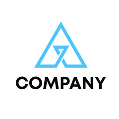 Letter A logo design