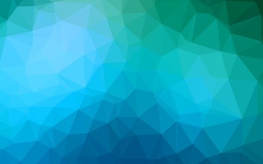Light Blue, Green vector polygonal template.