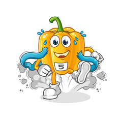 paprika runner character. cartoon mascot vector