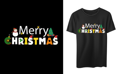 Merry Christmas new t-shirt design, Christmas merchandise designs. Christmas typography hand-drawn lettering for apparel fashion. Christian religion quotes saying for print.