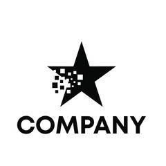 star pixel logo design