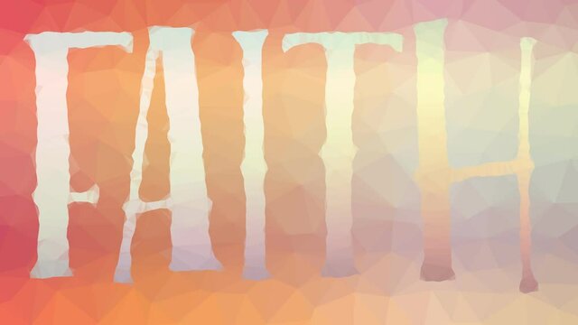 Faith dissolving interesting tessellating looping animated triangles