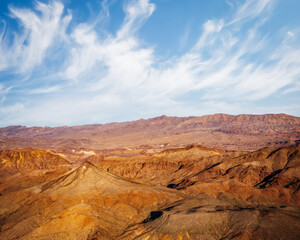 View over the Grand Canyon from the helicopter. Colorado river, Arizona, USA.