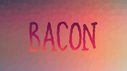 Bacon dissolving techno tessellation looping moving polygons