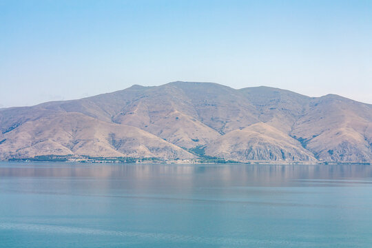 Armenia. View of Lake Sevan from Sevanavank Peninsula