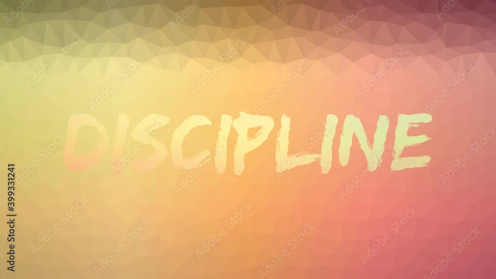 Poster discipline appearing technological tessellation looping pulsing polygons