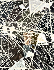 Modern art. Colorful contemporary artwork. Color strokes of paint. Brushstrokes on abstract background. Brush painting.