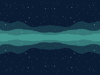 Obraz premium Vector retro futuristic background. Pixel art background. 8 bit Retro game design interface Pixel art