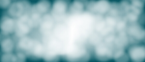 White bokeh light blur On an abstract background, green indigo