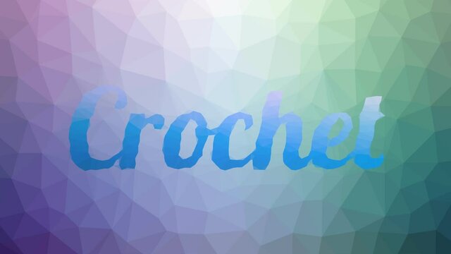 Crochet fade techno tessellated looping pulsing triangles