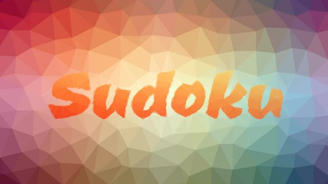 Sudoku fade interesting tessellation looping moving polygons