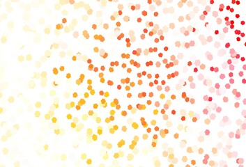 Light Red, Yellow vector template with chaotic shapes.