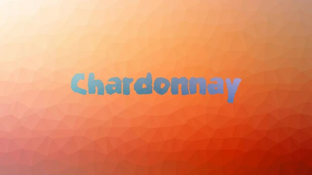 Chardonnay appearing techno tessellating looping pulsing polygons