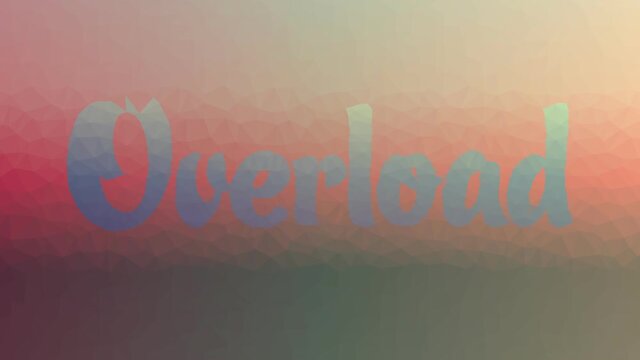 Overload Appearing Strange Tessellated Looping Moving Triangles