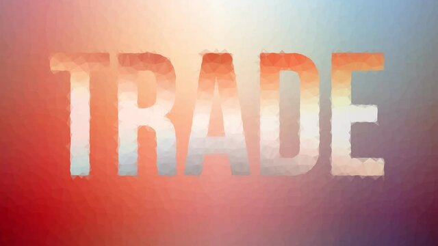 Trade fade modern tessellated looping moving triangles