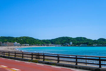 神奈川県逗子海岸の白潮